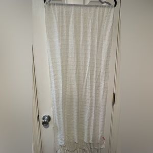 Pink White and Silver Scarf